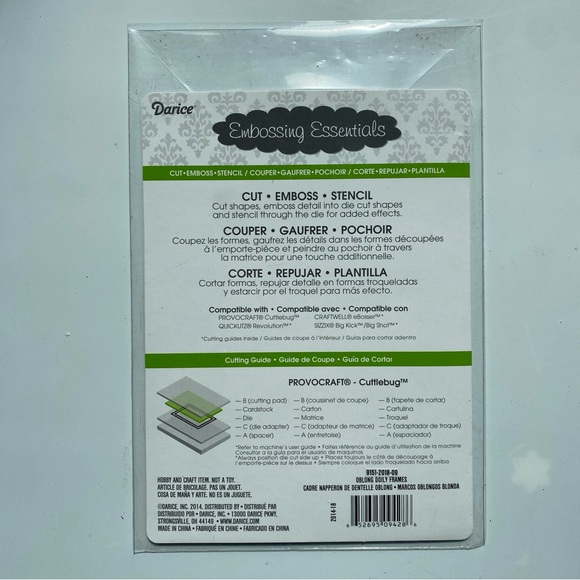 Darice Oblong Doily Frame Die Cutting Set - Picture 2 of 3